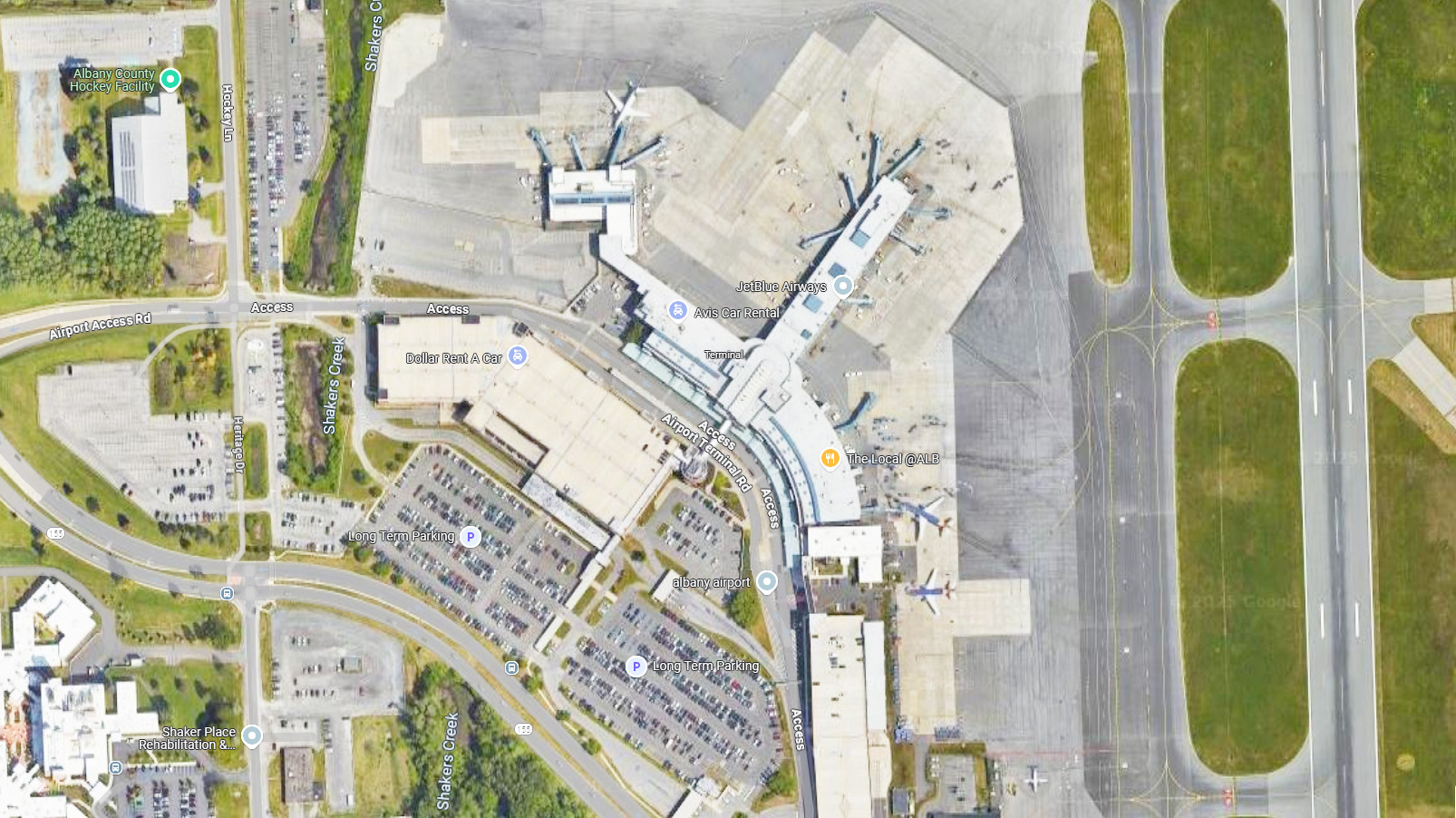 Albany International Airport maps
