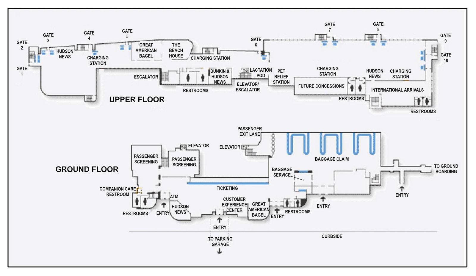 Atlantic City International Airport terminal map