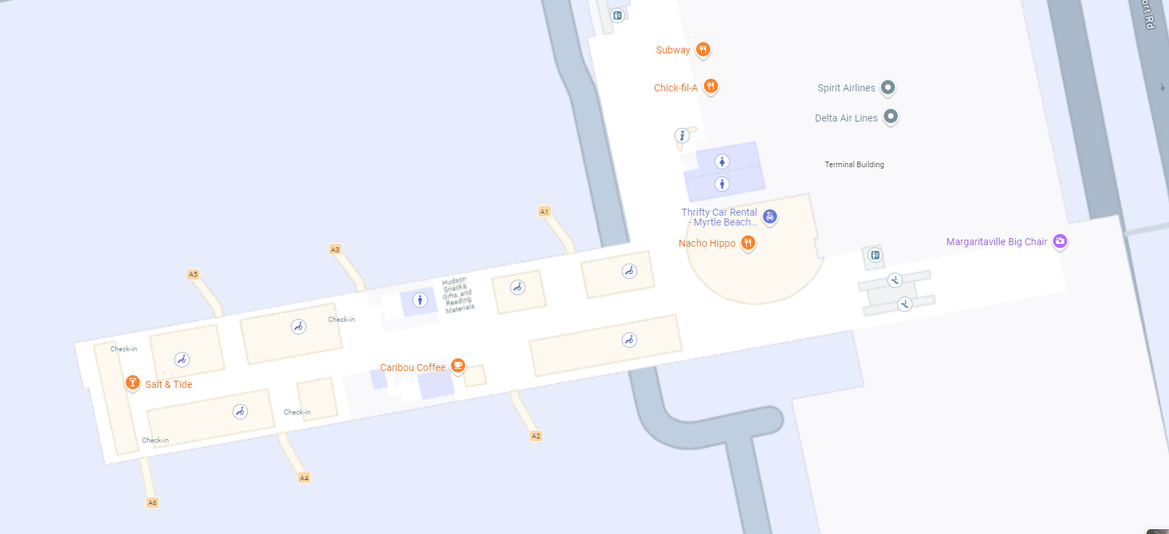 Concourse A MYR airport