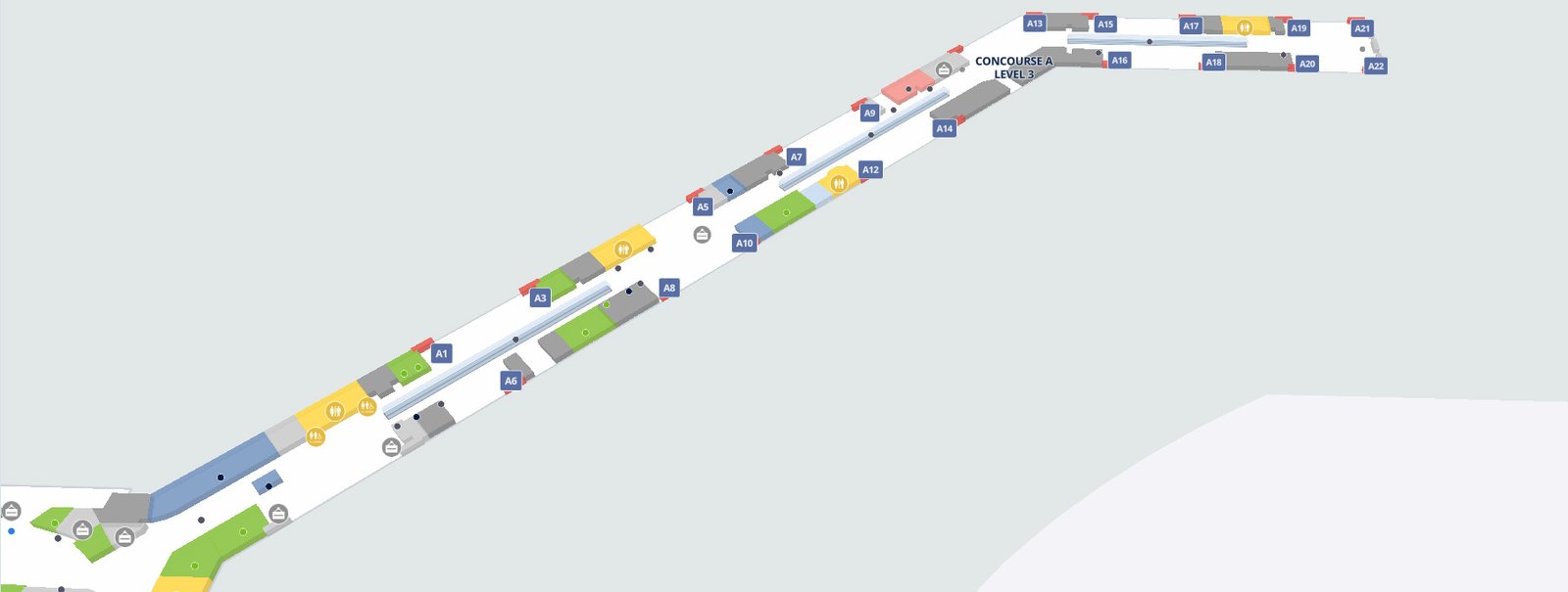 Concourse A pit airport