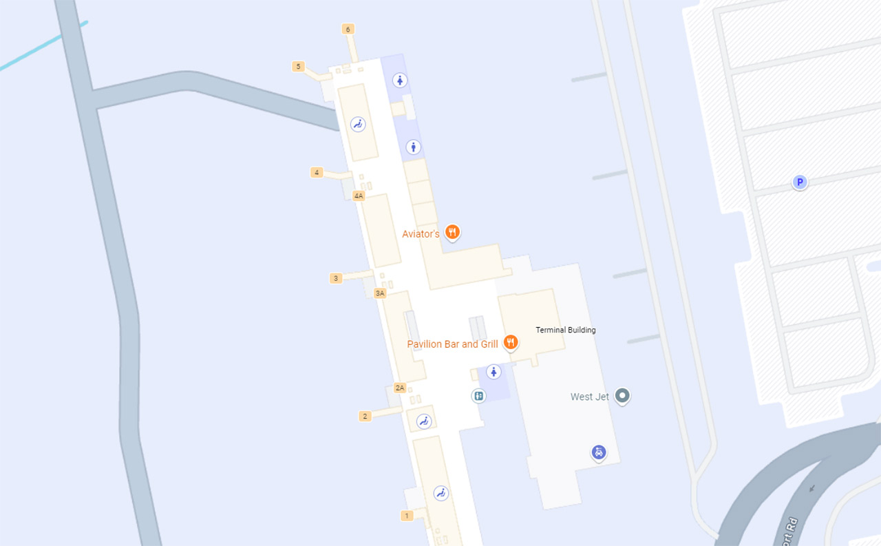 Concourse B Myr airport terminal map