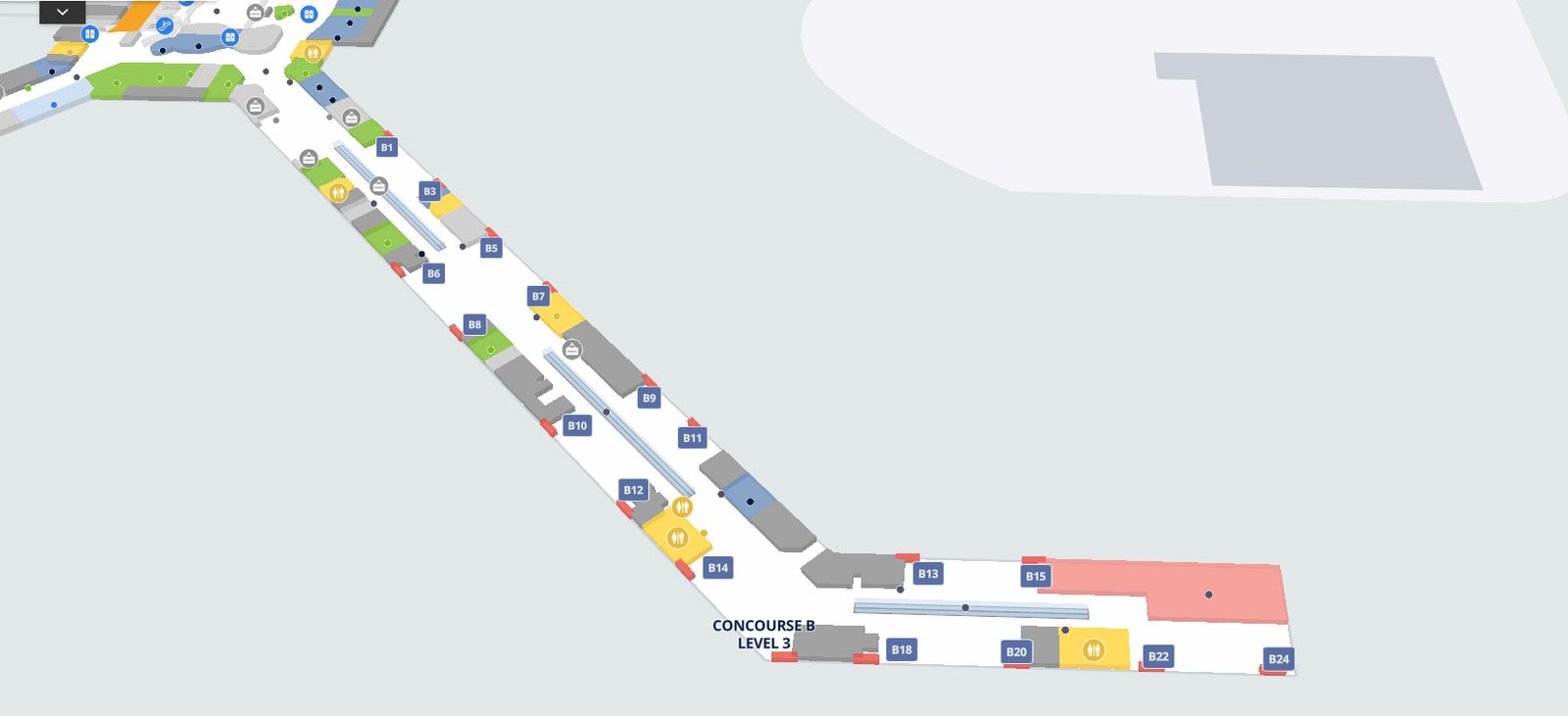 Concourse B pit airport