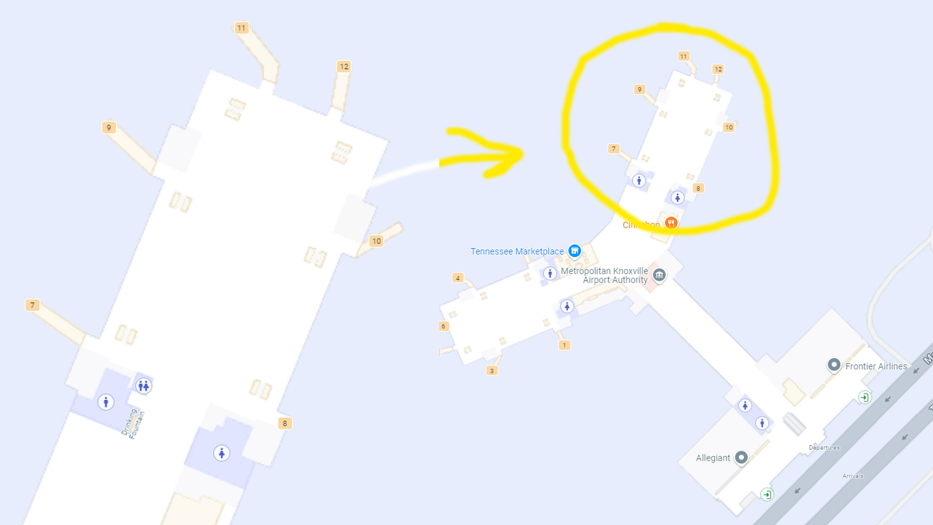 Concourse B tys airport