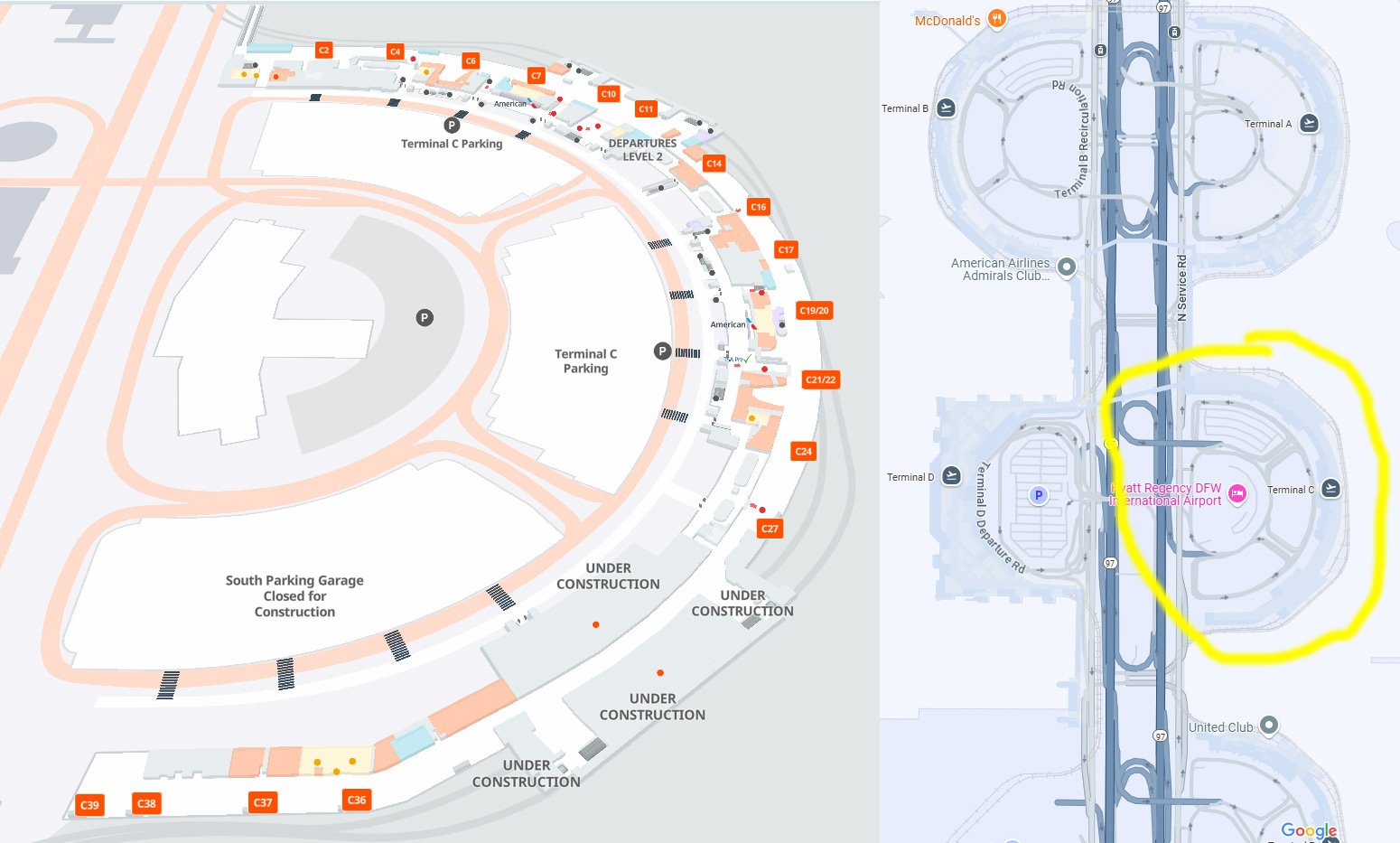 dfw international airport terminal c