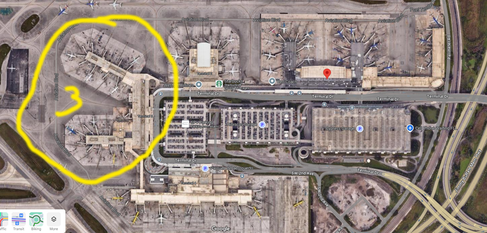 Fort Lauderdale airport 3 terminal map
