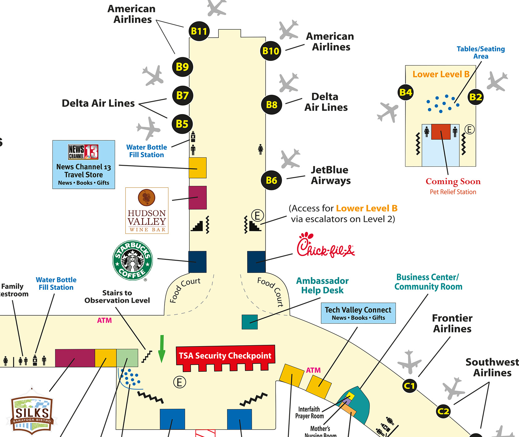 gate b albany airport