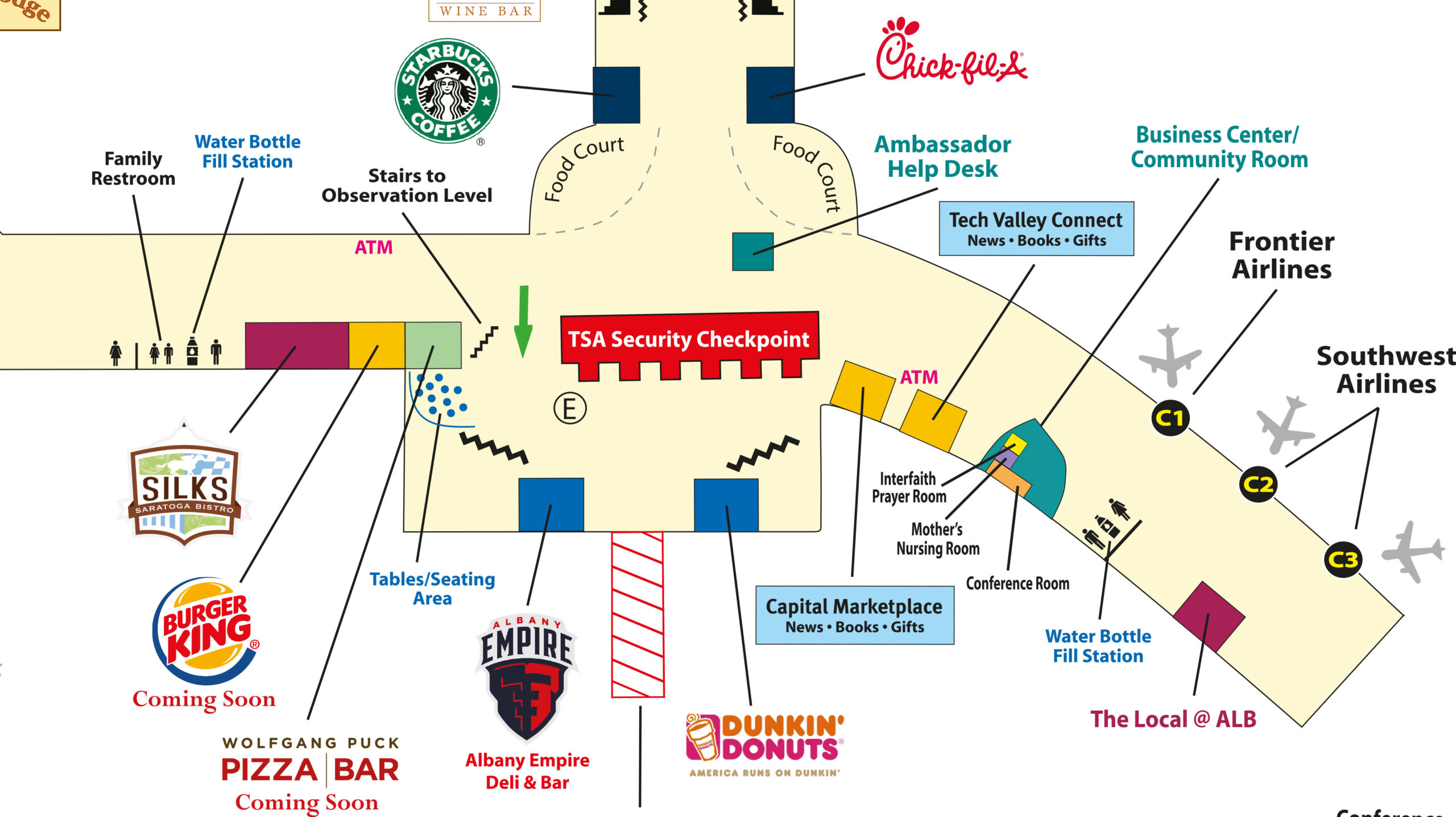 gate c albany airport