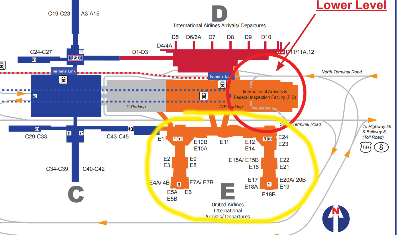 George Bush Airport terminal e