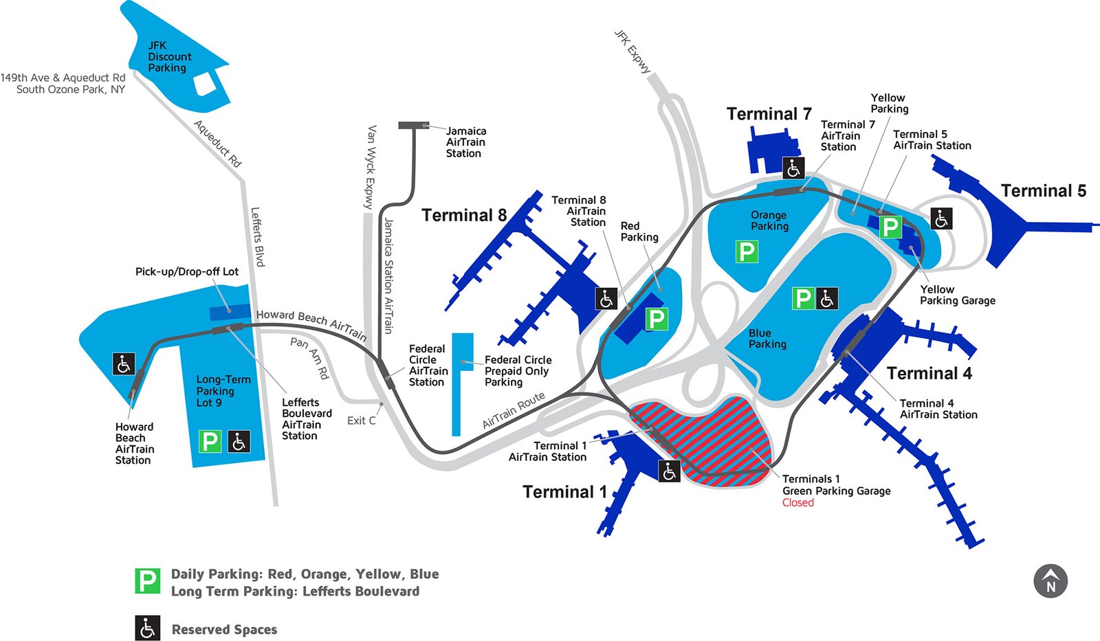 John F. Kennedy Airport terminal map