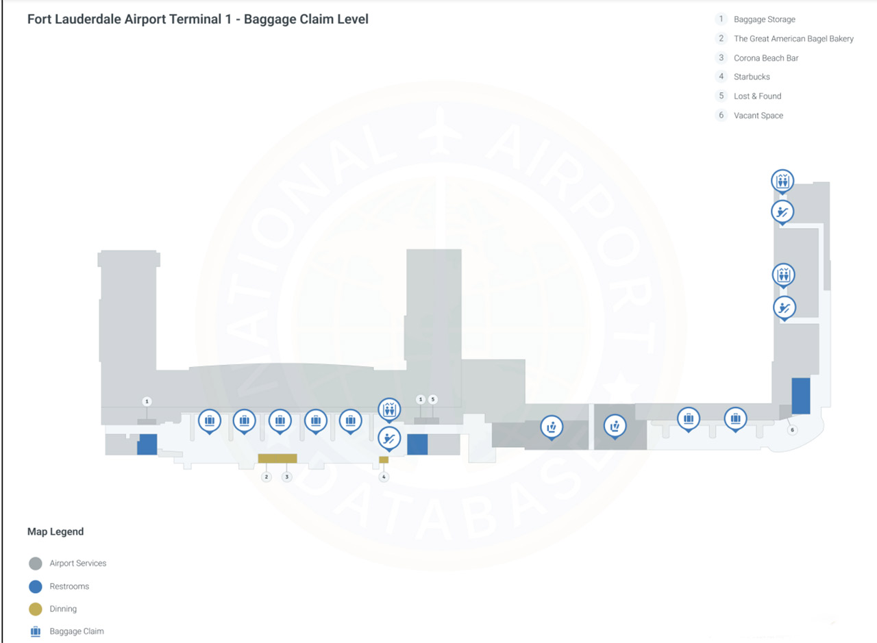 map of fort lauderdale airport