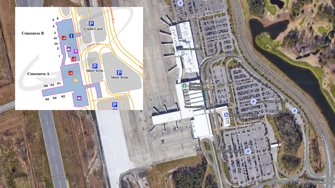 Myrtle Beach International Airport terminal map
