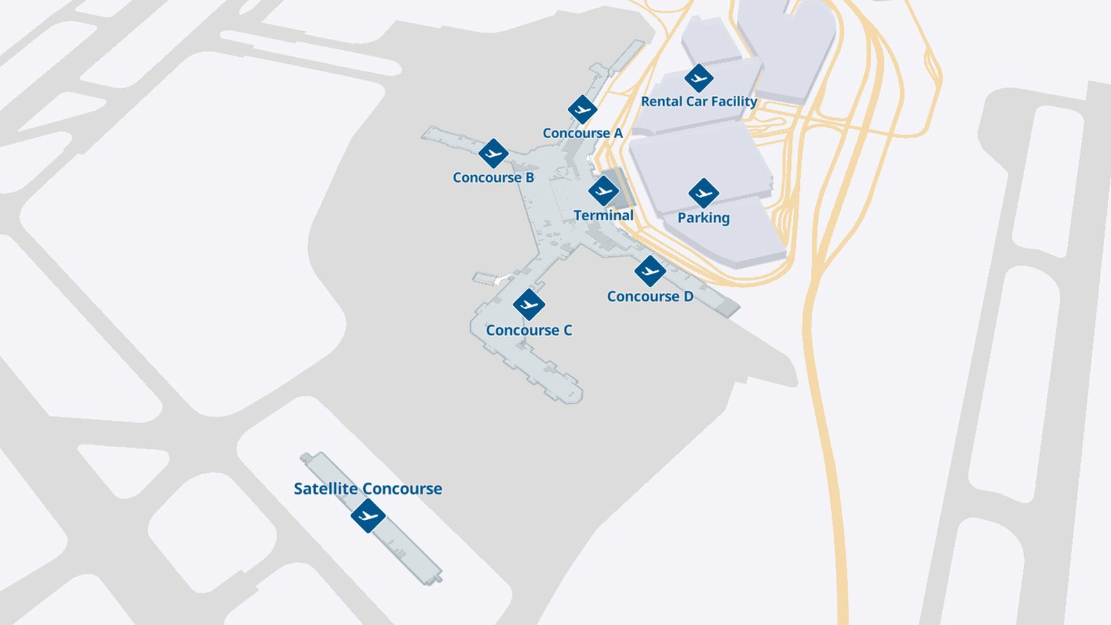 Nashville Airport terminal map