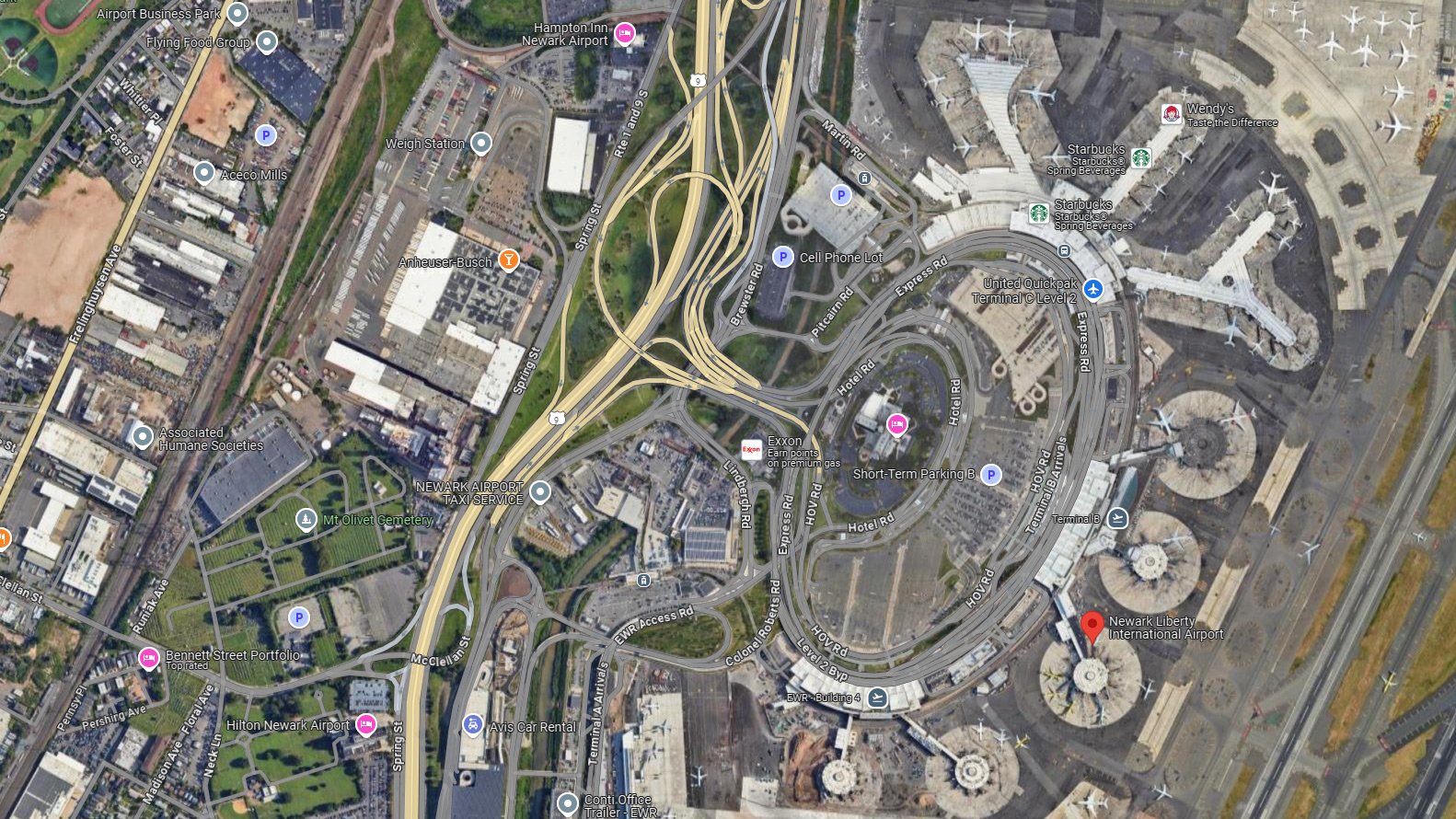 Newark Liberty Airport EWR terminal map