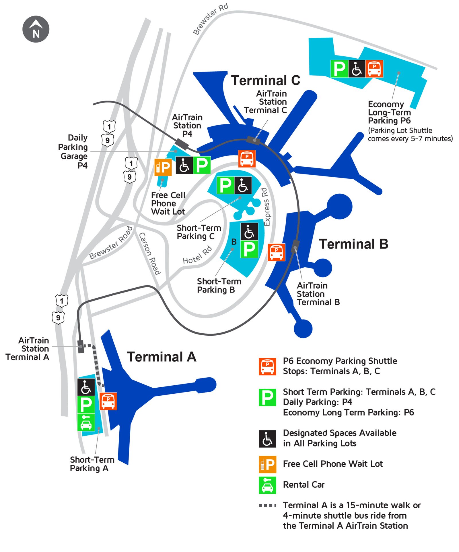 Newark Liberty Airportv EWR terminal map