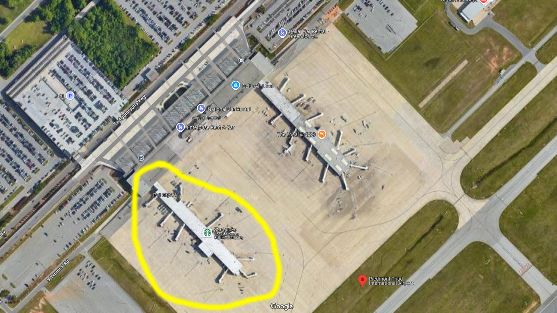 North Concourse Piedmont Triad International Airport