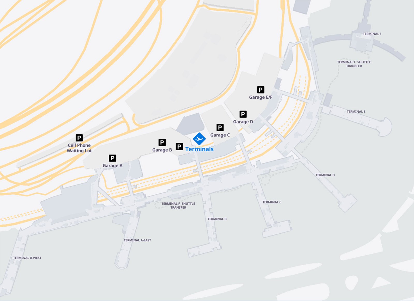 Philadelphia Airport (PHL) terminal map