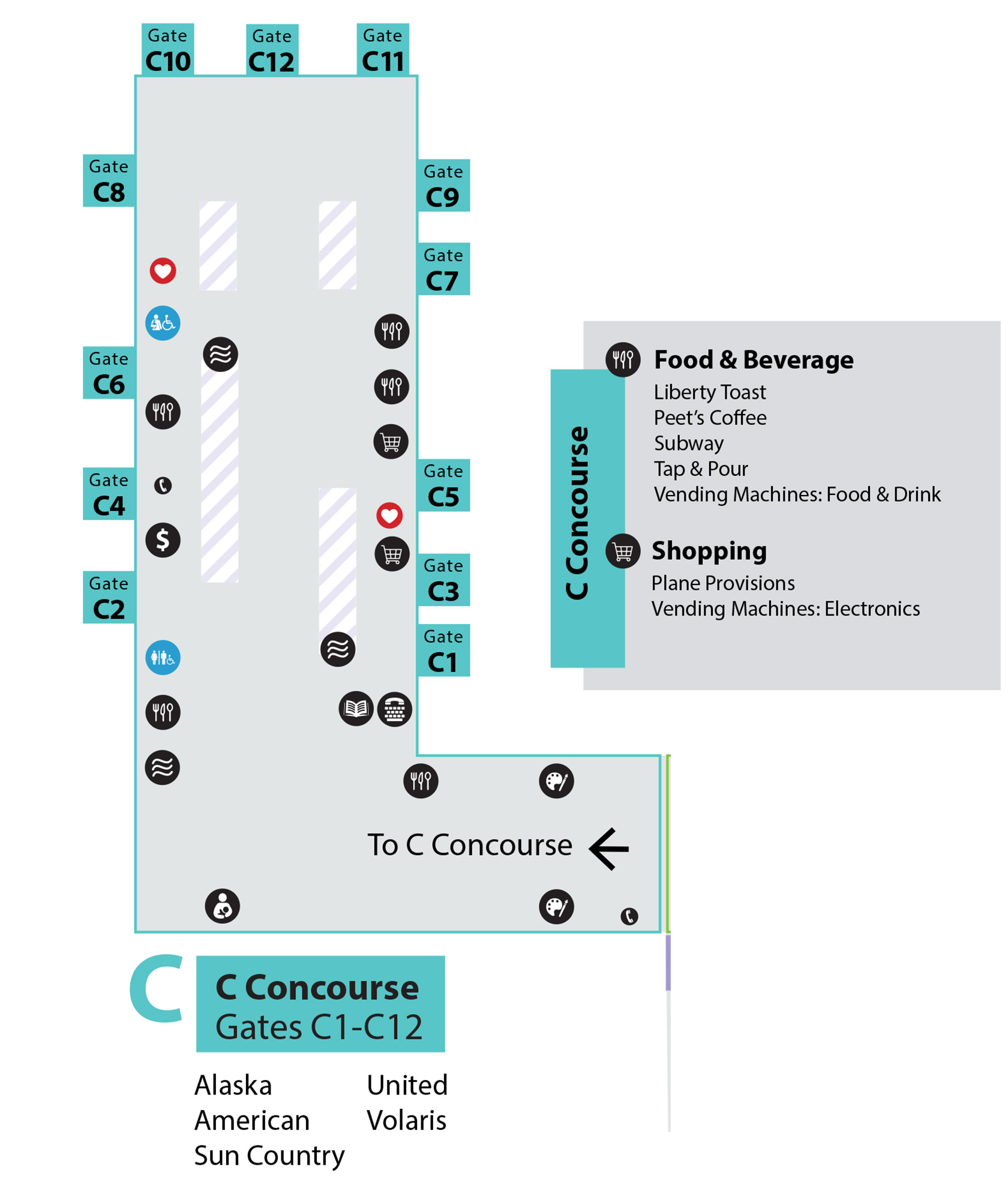 Reno–Tahoe International Airport gate c