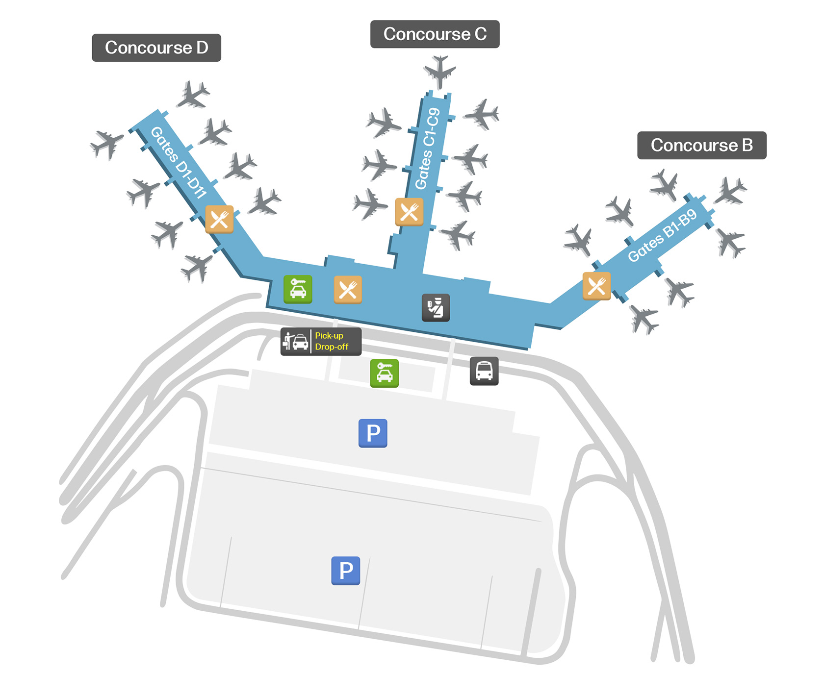 RSW airport map