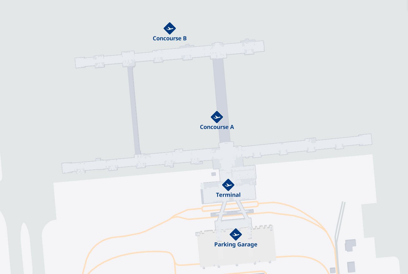 Salt Lake City Airport (SLC) terminal map