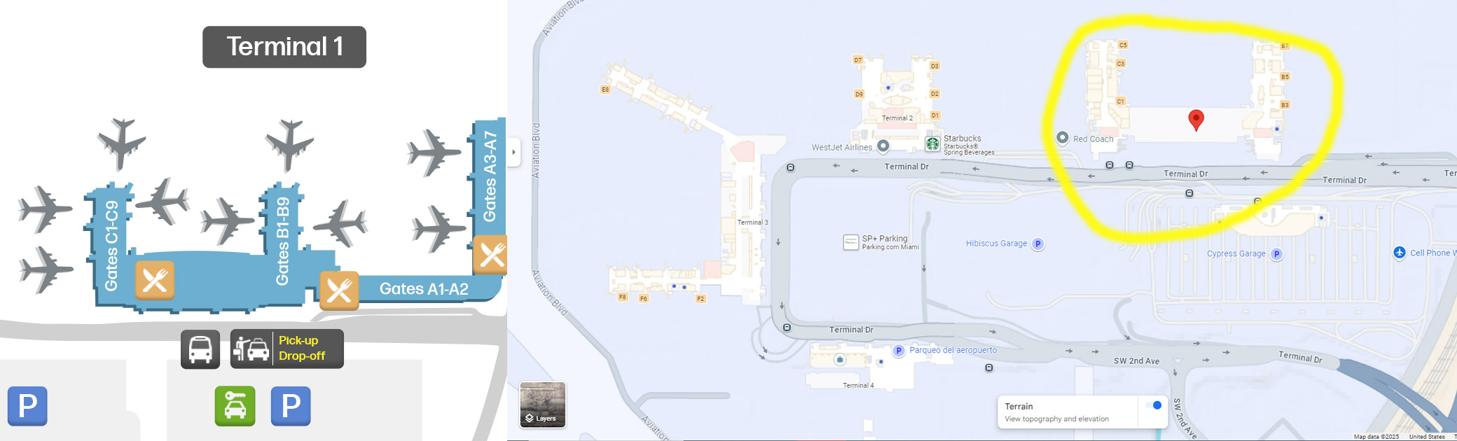 Terminal 1: The New Terminal fll airport