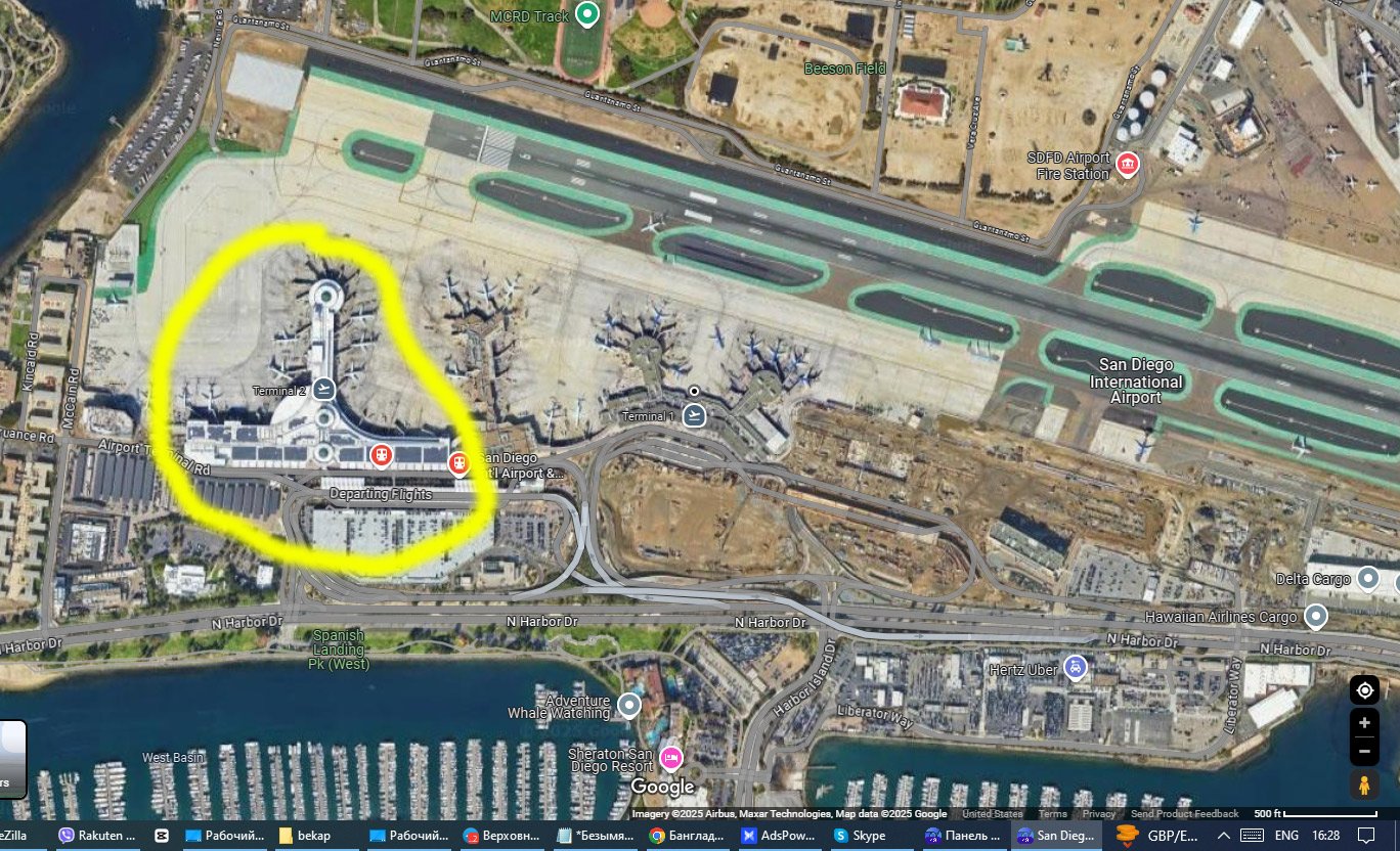 terminal 2 san diego airport