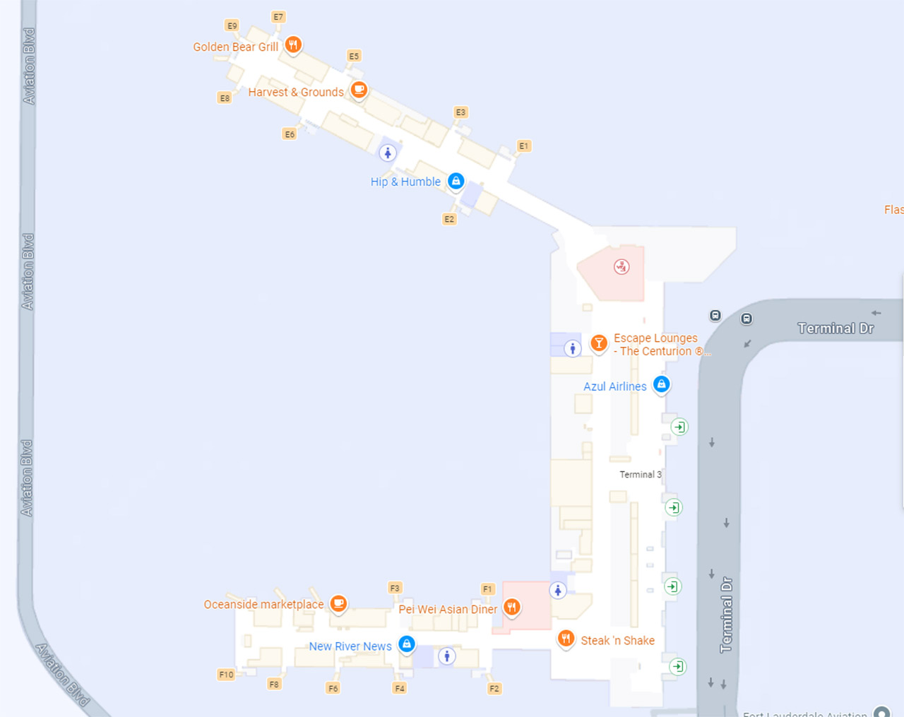 Terminal 3 The Main terminal Fort Lauderdale airport