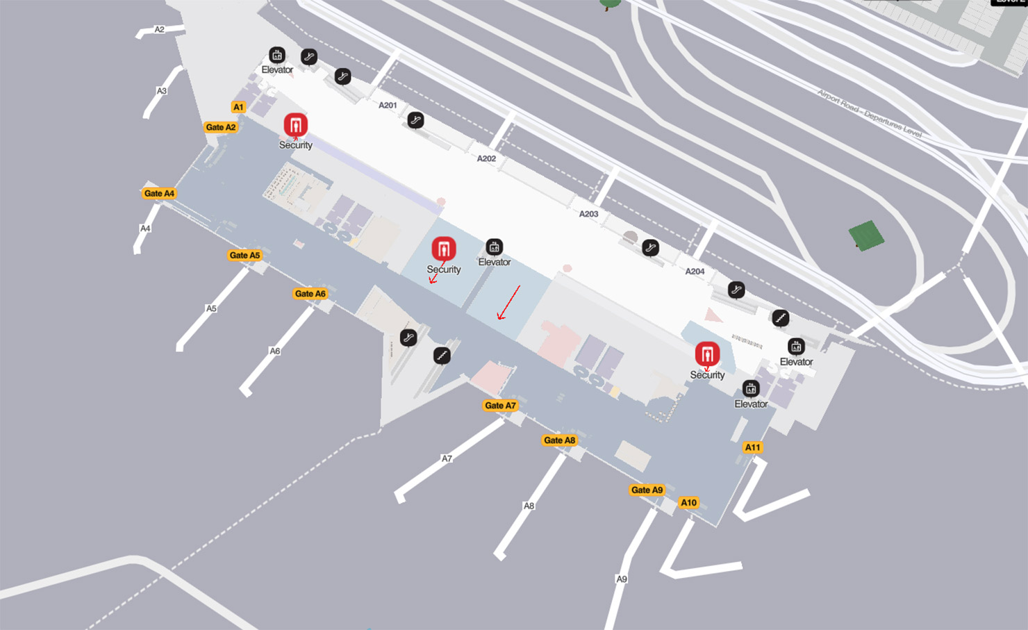 Terminal A bos airport