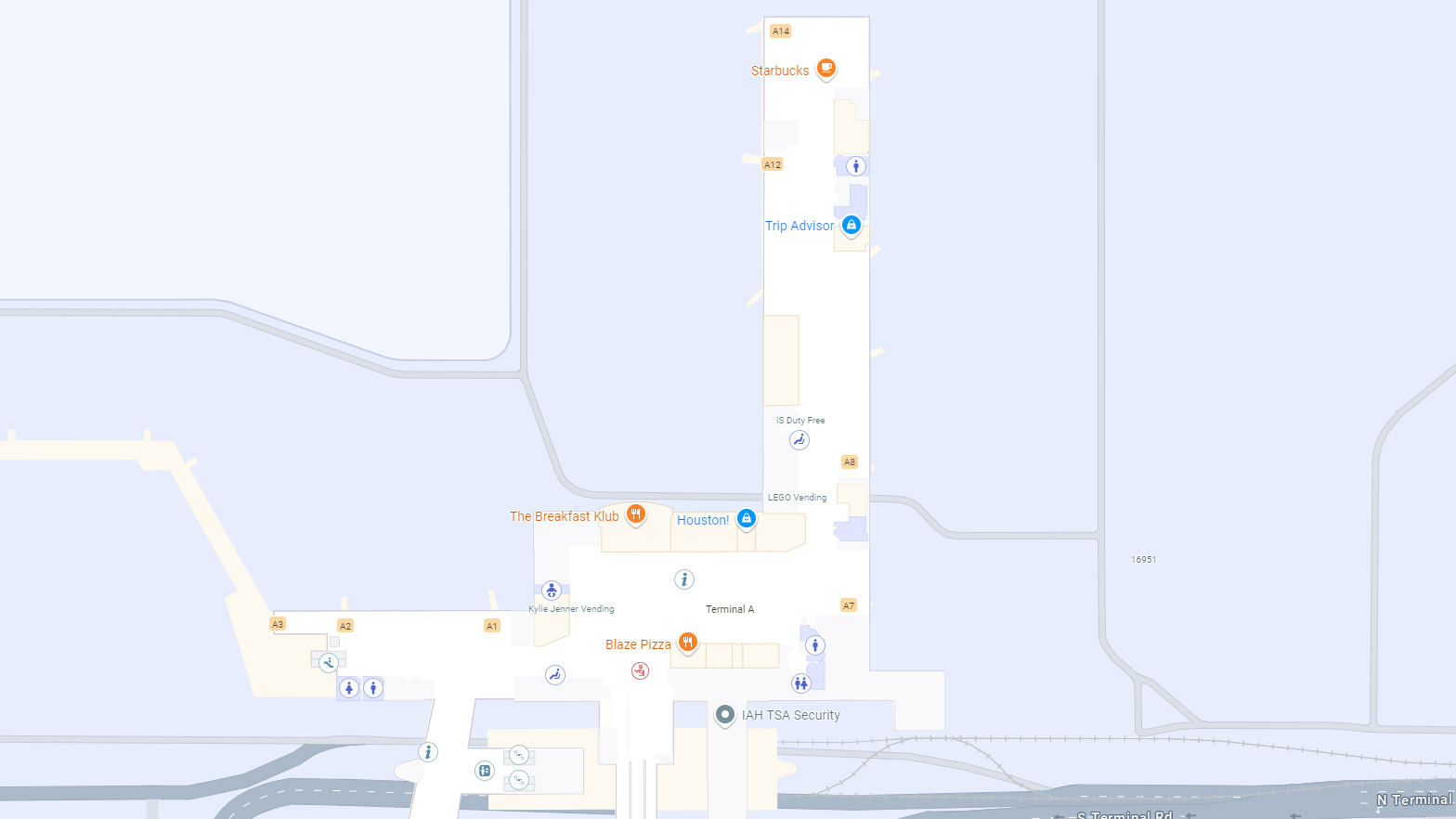 Terminal A Bush airport