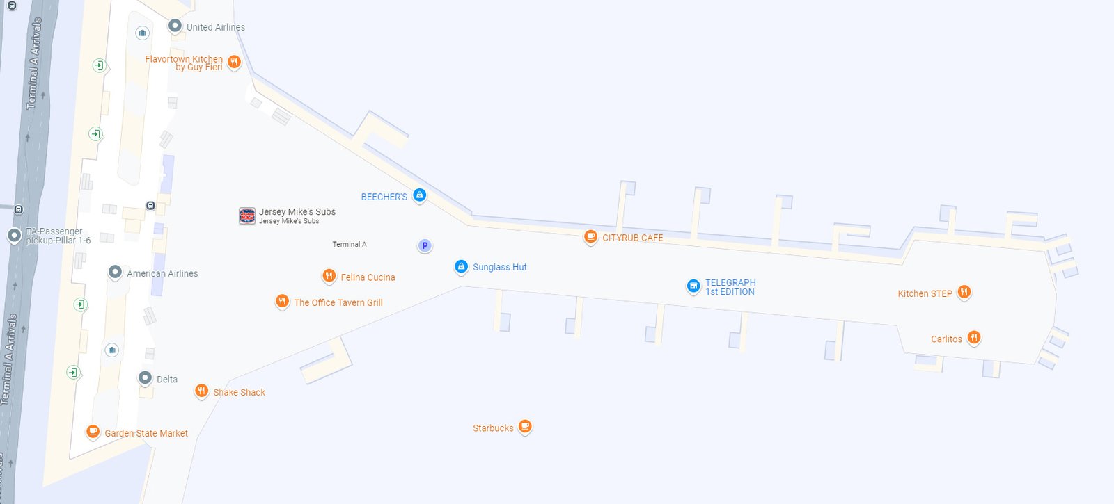 Terminal A ewr airport