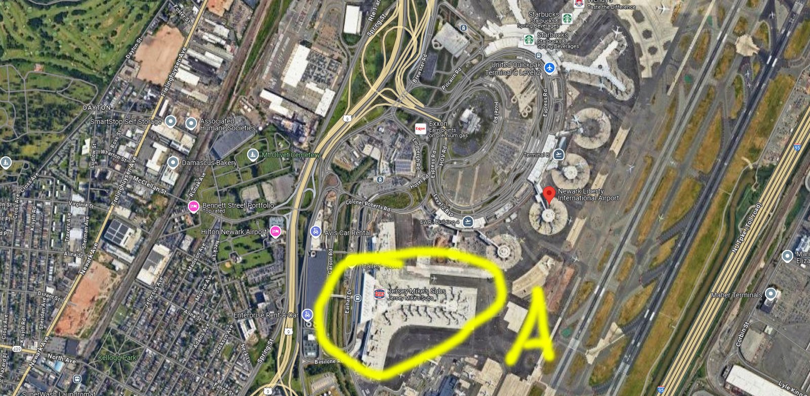 Terminal A ewr airport