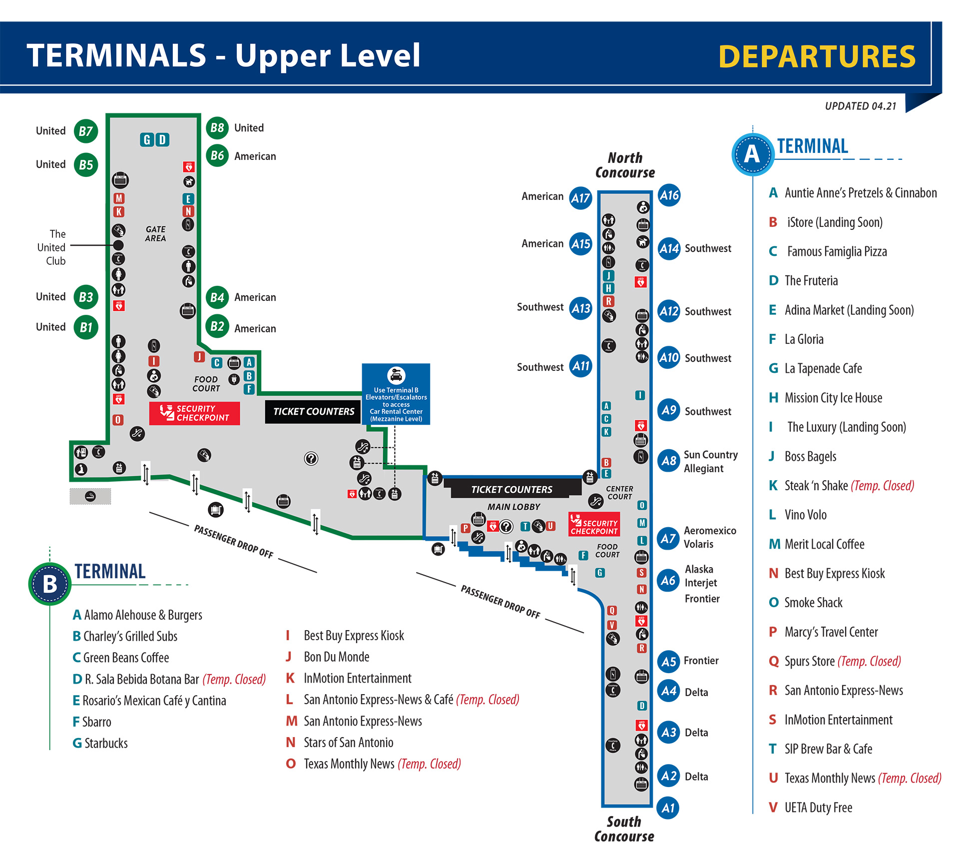 Terminal A san airport