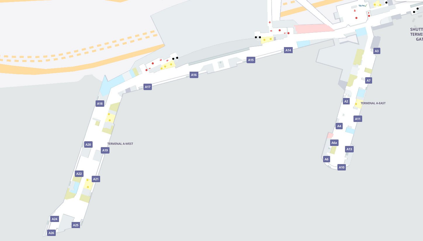 Terminal A - West - Est