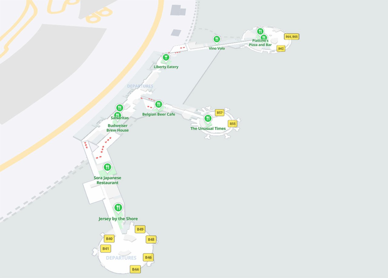 Terminal B ewr airport